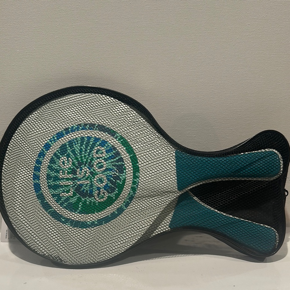 NWT Life Is Good Wooden Paddles (2) with Ball set.  Age 6+